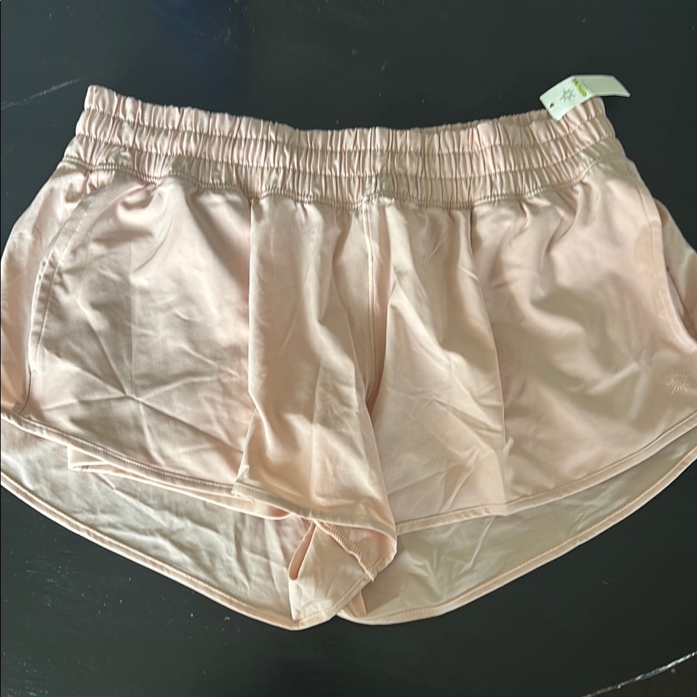 Aerie Pink Athletic Shorts Elastic Waistband